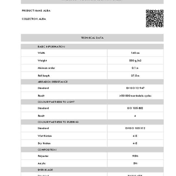 alpa - technical datasheet ENG